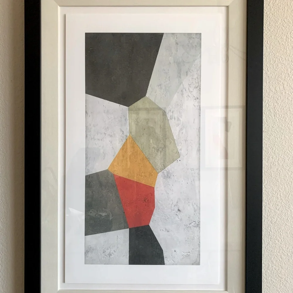 Z Gallerie art work 4 piece set Framed. Certificate of Authenticity